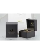 فينتاج خاتم Yellow Peridot 8 كارت من الذهب الأصفر vrc084x-yp Art Deco أسلوب فينتاج آرت ديكو سوفيتي